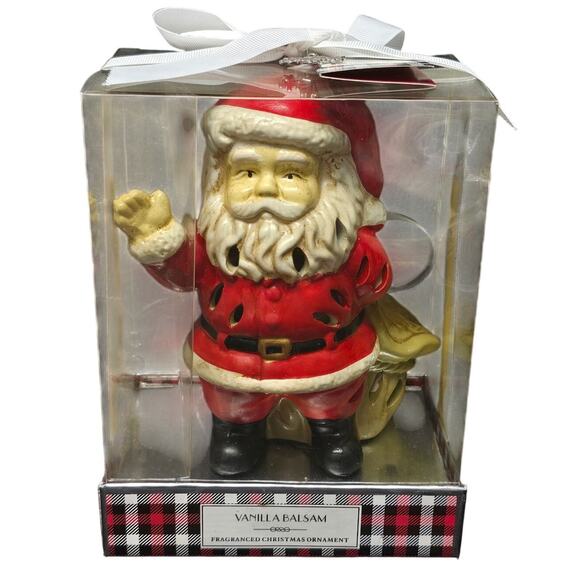 Vanilla Balsam Santa Fragranced Christmas Ornament - Picture 1 of 8